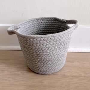 Organizational bucket - gray weave
